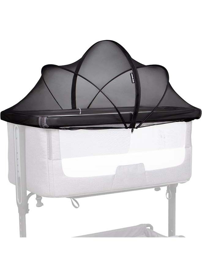 L&E Mosquito Net for Babies Crib to Keep Insects/Bugs/Cats Out, Toddler Bassinet/Bedside Sleeper/Crib Tent Safety Net with Two-Way Zippers & Storage Bag, Breathable Mesh Holes  - Image 1