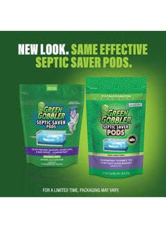GREEN GOBBLER Septic Tank Treatment Packets, 6 Month Supply - Natural Bacteria to Prevent Costly Septic Issues, Back-Ups, Pod: Color May Vary  - Image 3