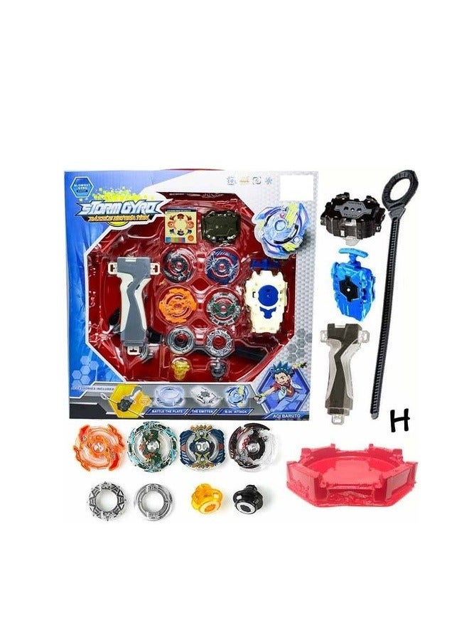 Bey Battle Top,Bey Burst Blade Evolution LR String Launcher Starter B-85 Killer Deathscyther .2V.Hn Booster God Bay Battling Top 4D Bey Left Right Launcher Spinning Top Boys Game Toys Bey Battle Set