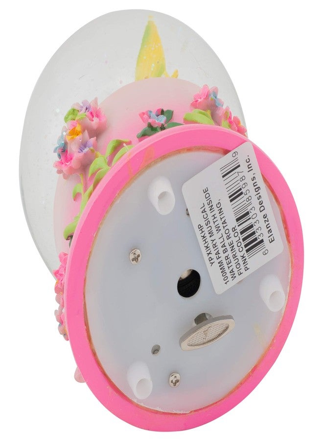 إيلانز ديزاينز: جنية سحرية في حديقة دوارة، 100 مم، متينة، تعمل باللف، كرة ثلجية موسيقية لامعة، تعزف لحنًا جميلًا حالمًا. - Image 5