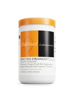 Davinci DAVINCI Labs Spectra Orange - Natural Energy Support Drink Supplement - Herbal Extracts Support Endurance, Metabolism & Brain Function* - Vegetable & Fruit Powder Supplement - 30 Servings (300 g)  - Image 1