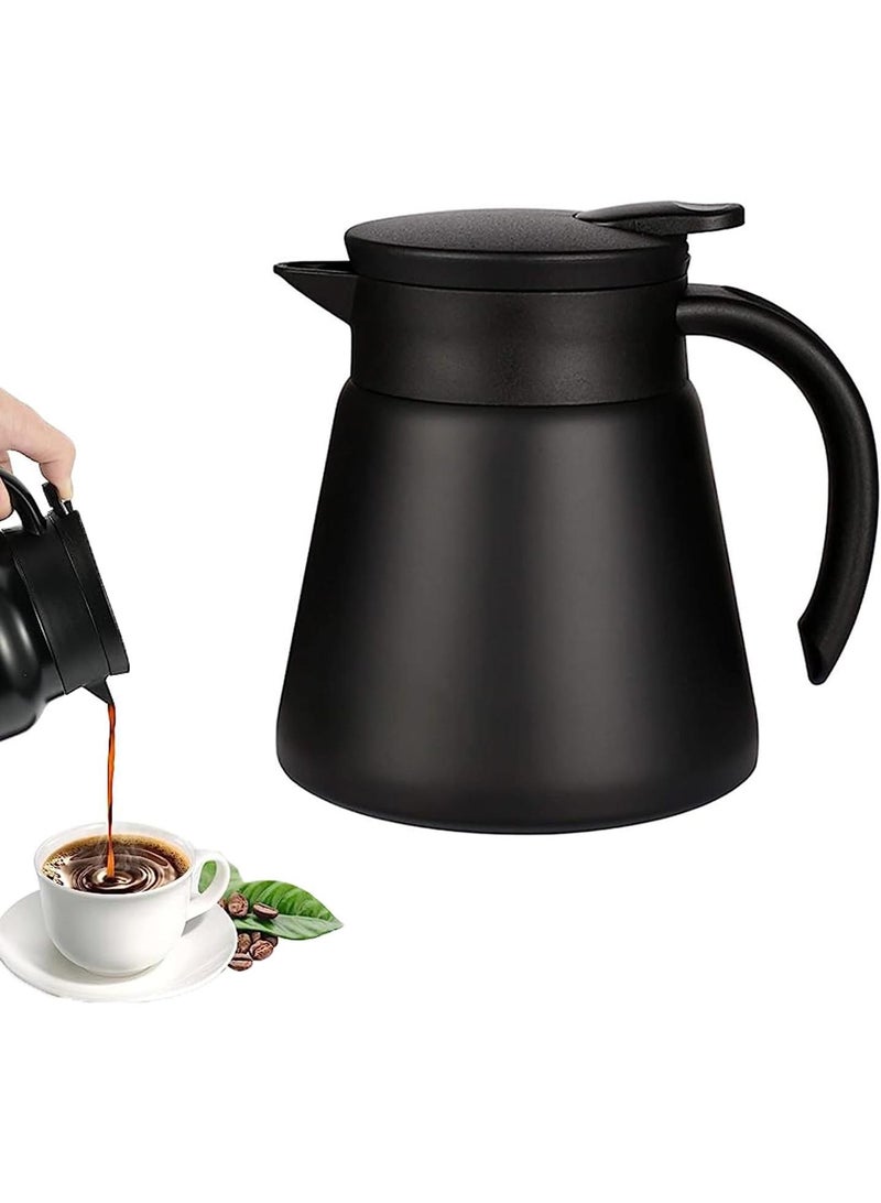 Bluejw Thermal Coffee Carafe Tea Pot Thermal And Cold Coffee Carafe Stainless Steel Insulation Pot Double Wall Vacuum Insulated Coffee Water And Beverage Dispenser - Image 1