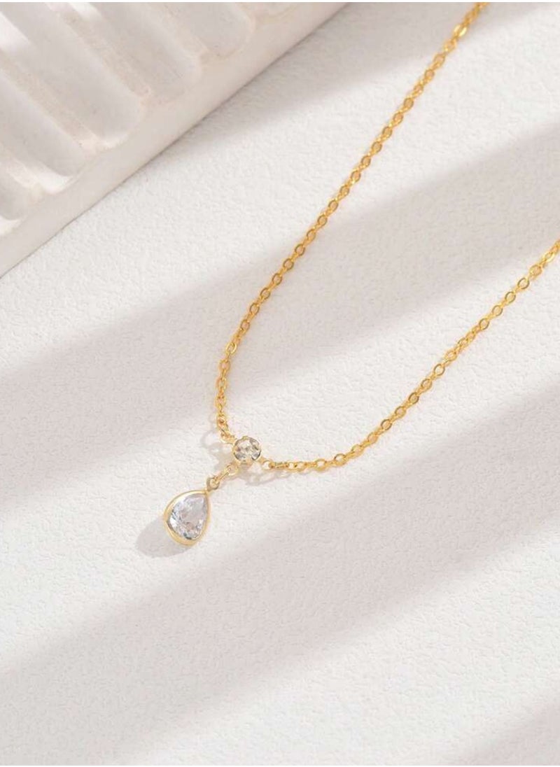 sixtyfour Stylish Gold Plated Necklace For Women  - Image 3