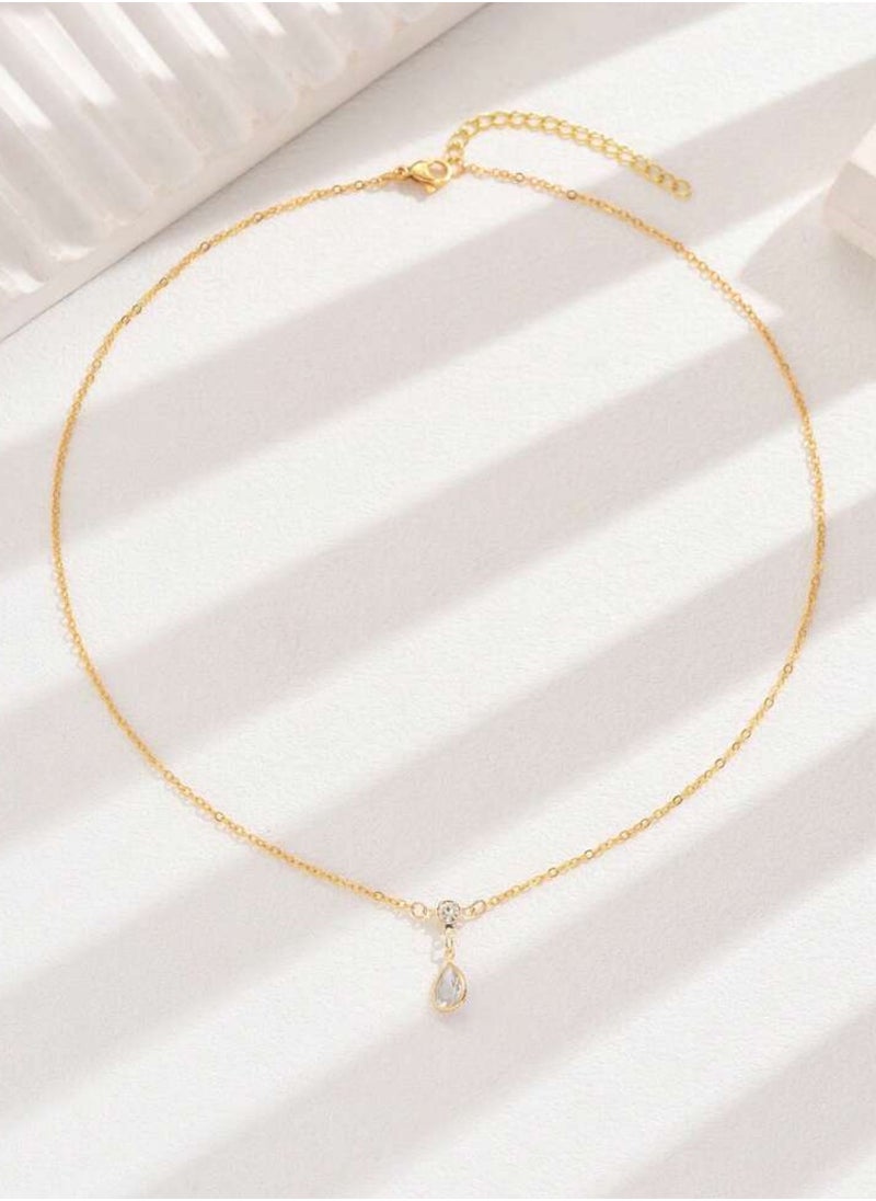 sixtyfour Stylish Gold Plated Necklace For Women  - Image 4