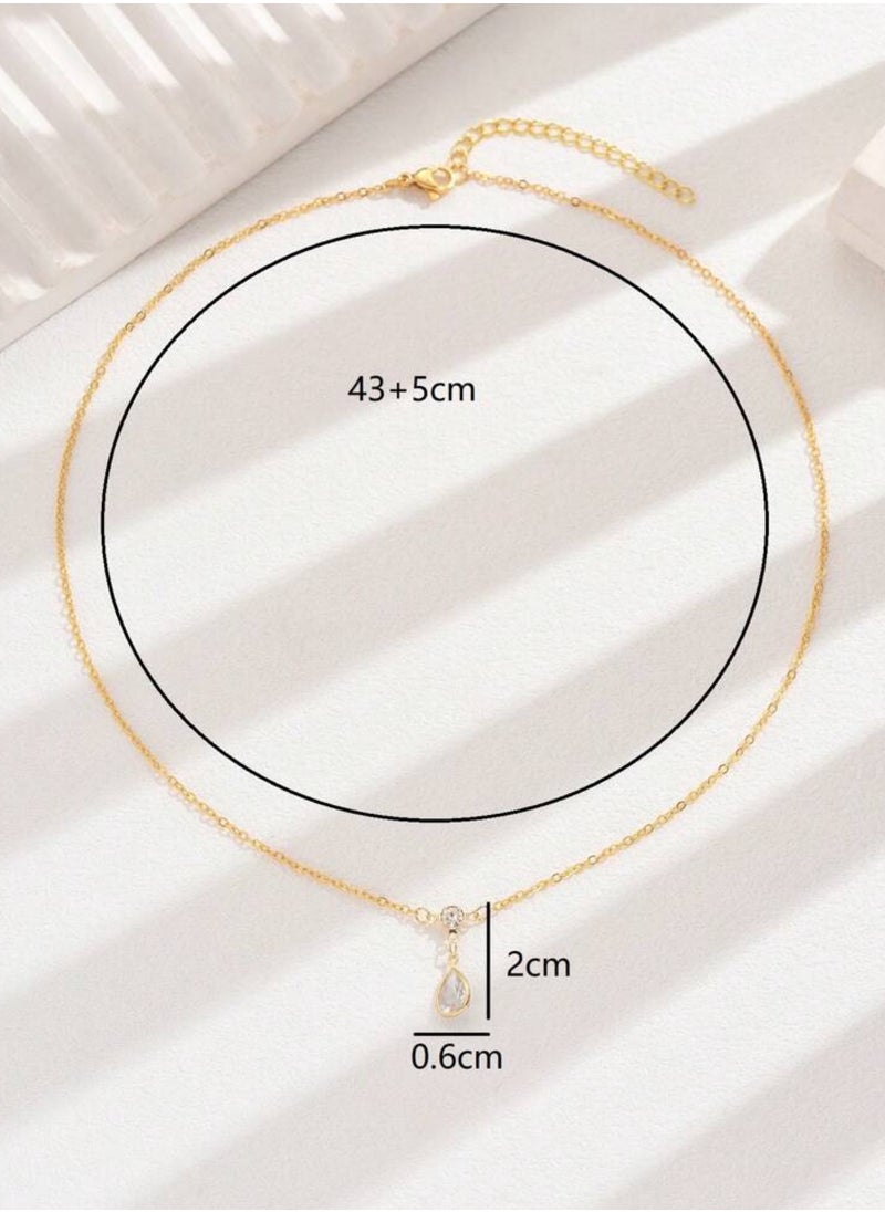 sixtyfour Stylish Gold Plated Necklace For Women  - Image 5