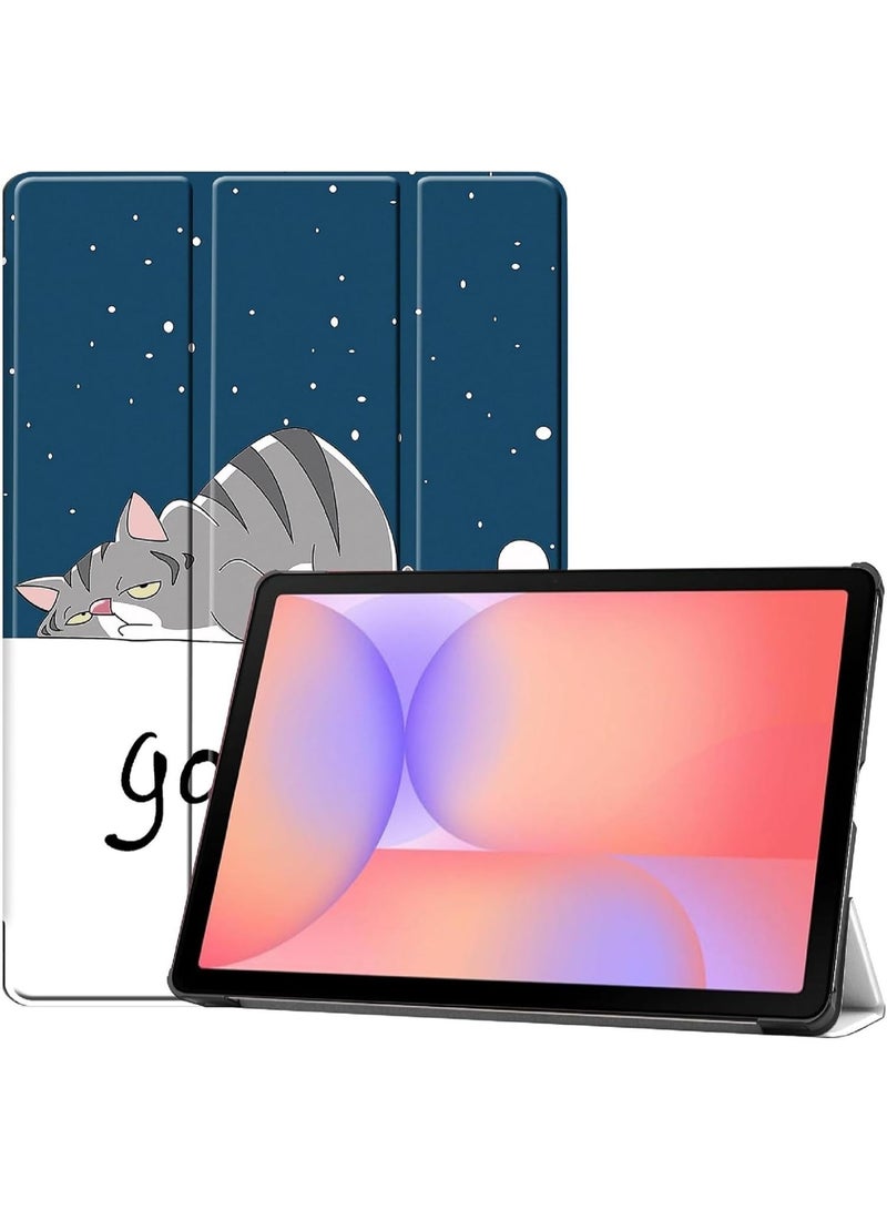 VKL Case Compatible with Galaxy Tab S10 Lite 10.9 inch 2025 Tri-Fold Smart Tablet Case, Hard PC Back Shell Slim Stand Folio Case Cover [Support Pen Magnetic Charging] (Cat) - Image 1