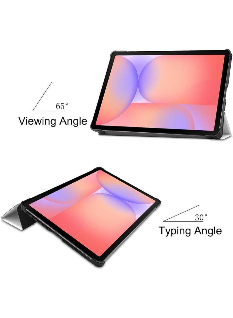 VKL Case Compatible with Galaxy Tab S10 Lite 10.9 inch 2025 Tri-Fold Smart Tablet Case, Hard PC Back Shell Slim Stand Folio Case Cover [Support Pen Magnetic Charging] (Cat) - Image 2