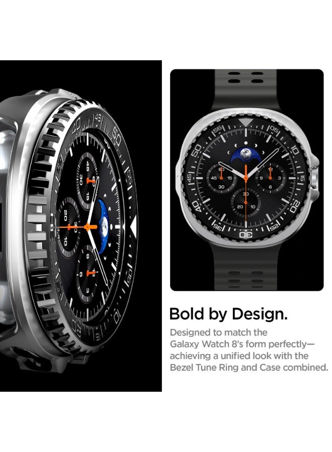 Spigen Bezel Tune Pro (Diver) for Samsung Galaxy Watch 8 Classic 46mm Bezel Ring Protector with Case (2025) - Black - Image 3