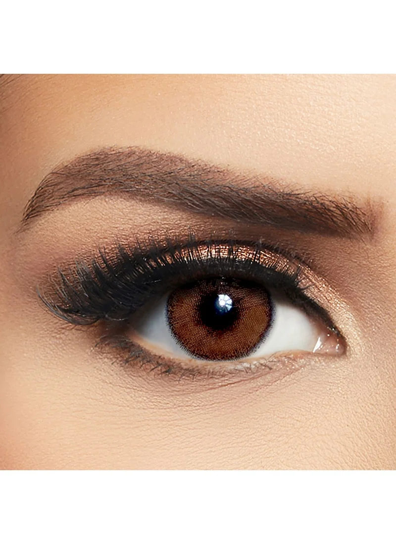 Layala Women's Avena Brown Colored Contact Lenses Pack Of 2 - 3 Months Replacement