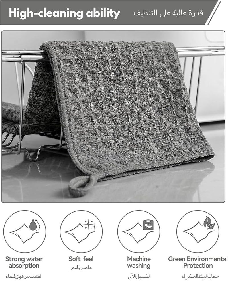 Proxima Direct Microfiber Cleaning Cloth 4 Pack 30x30cm with Hanging Loop - Image 4