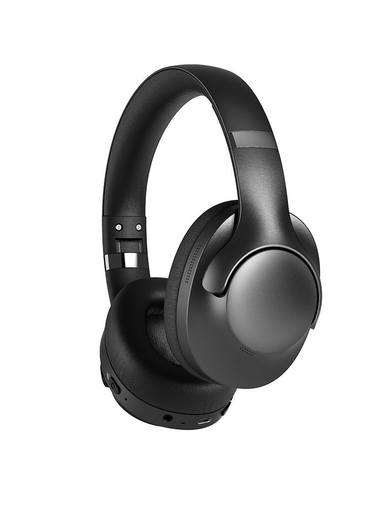 FlashHawk ANC Wireless Over-Ear Headphones with Bluetooth 5.4 and 50 Hours of Battery Life Black - Image 1