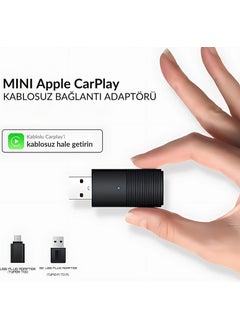 Dark Mini Pro Car Kit Wireless Apple Carplay Adapter for Apple Devices, Wireless Carplay Converter (DK-VA-MPC1)  - Image 1