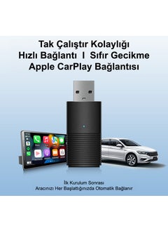 Dark Mini Pro Car Kit Wireless Apple Carplay Adapter for Apple Devices, Wireless Carplay Converter (DK-VA-MPC1)  - Image 2