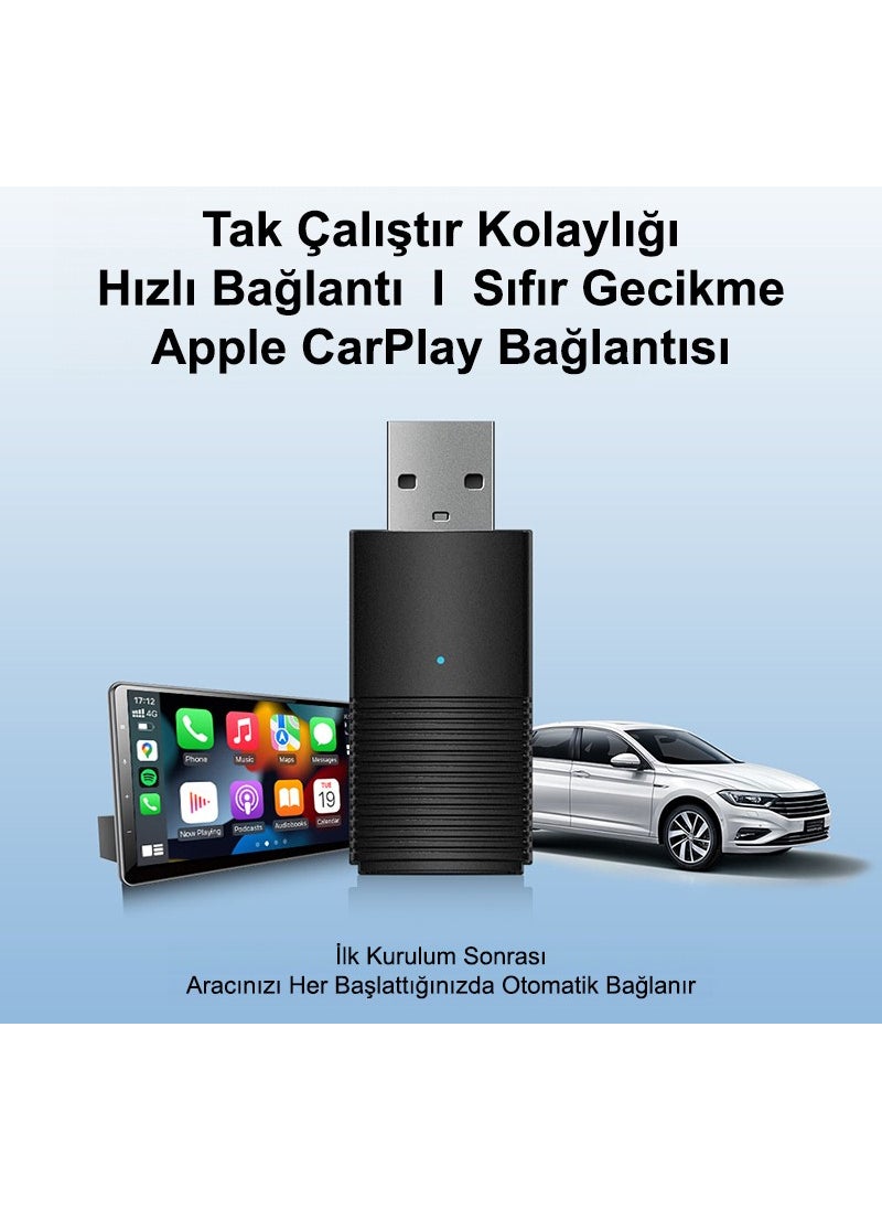 Dark - Mini Pro Car Kit Wireless Apple Carplay Adapter for Apple Devices, Wireless Carplay Converter (DK-VA-MPC1) - Image 1
