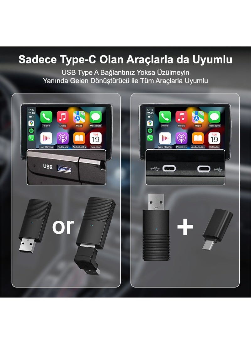 Dark - Mini Pro Car Kit Wireless Apple Carplay Adapter for Apple Devices, Wireless Carplay Converter (DK-VA-MPC1) - Image 1