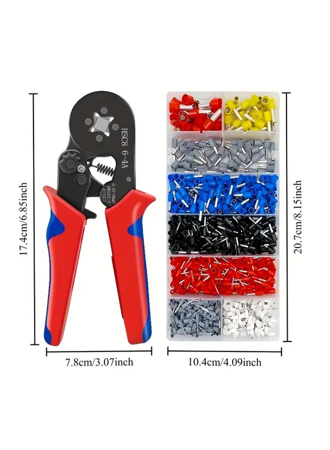 Pipe Type Crimp Terminals Assorted Set HSC8 64A High Carbon Steel Pliers Kit - Image 3