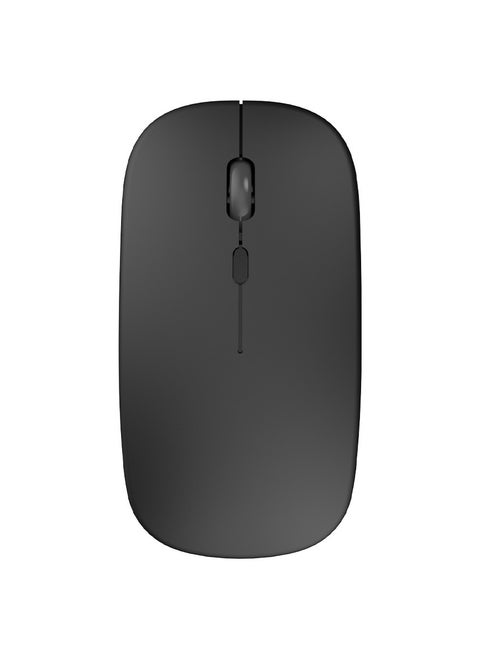 Bluetooth Wireless USB Mouse with USB 2.4GHz Wireless Dongle up to 1600 DPI up to 10m Optical Sensor for Laptop PC MacBook iPad Computer Black
