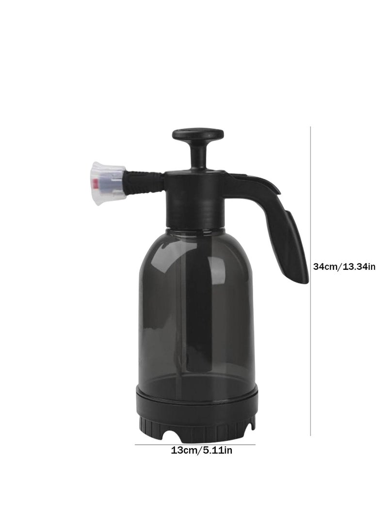 ZERIFAM Garden Pump Sprayer - Hand Pressure Spray, Spray Bottle With 2 Nozzles, Foam Spray Can Suitable For Household Cleaning, Flower Watering And Car Washing. (Black) - Image 2