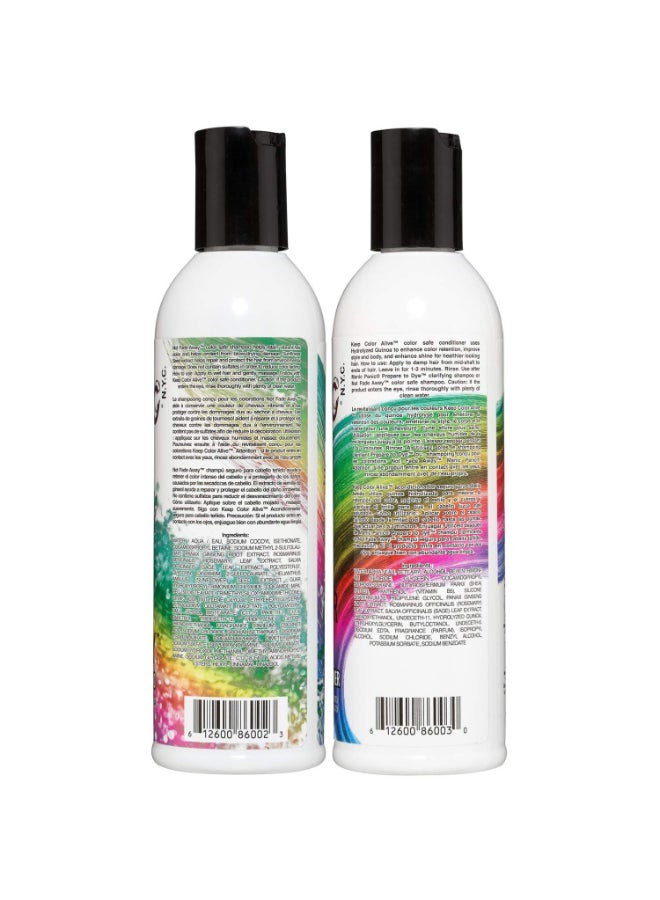 Manic Panic Shampoo Conditioner Set for Color Treated Hair Extend Color Moisturize Volumize Repair Damaged Hair Prevent Tangling Sulfate Paraben Free Vegan Cruelty Free 8oz Bottles - Image 4