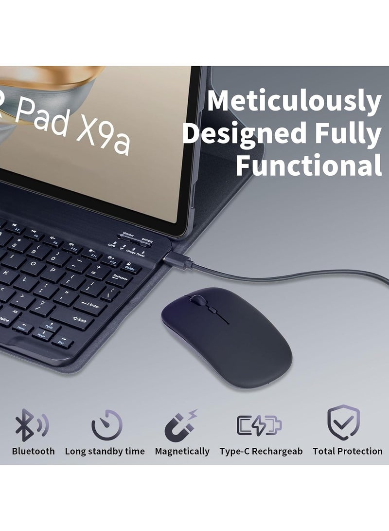 【Arabic English】Keyboard Case with Mouse for Honor Pad X9a 11.5-inch (2025 Model), Detachable Magnetic Rechargeable, Bluetooth Keyboard Case Cover with Wireless Bluetooth Mouse - Image 4