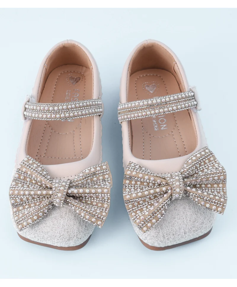 مارك وميا حذاء حفلات مارك وميا مزين بفيونكة - بيج