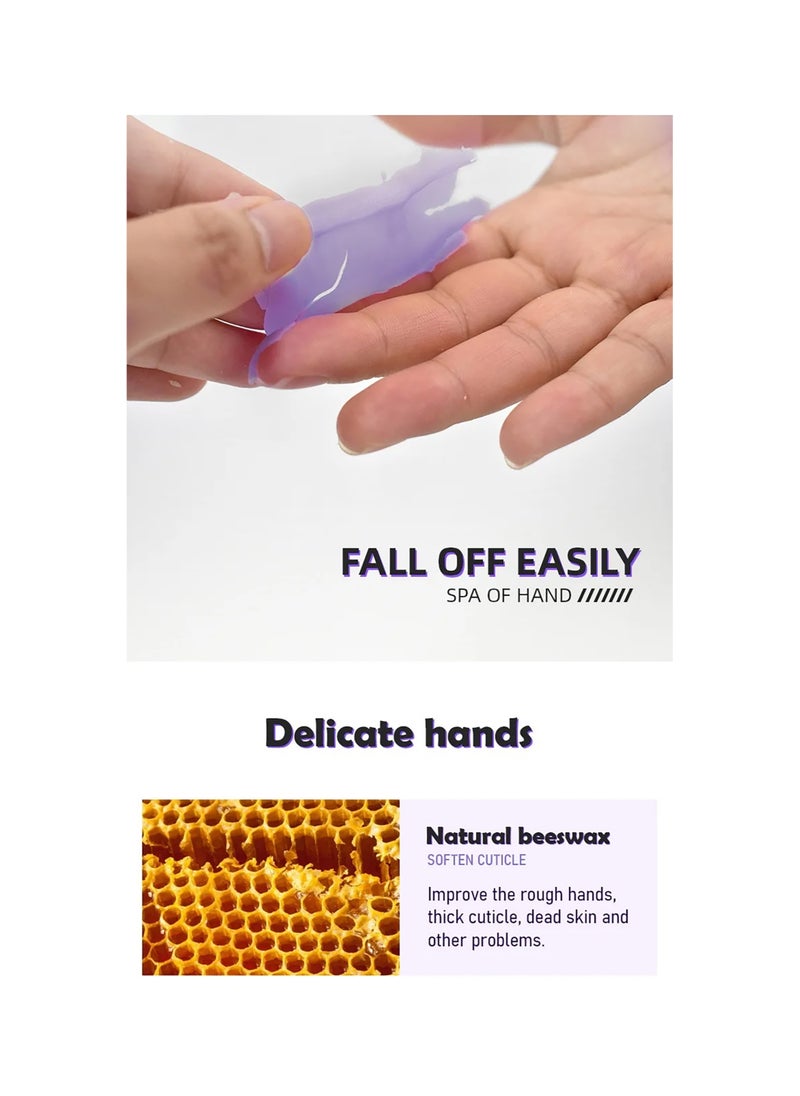 brunson Paraffin Wax Gloves for Hand Manicure Nourishing Gloves Paraffin Wax For Moisturizing Hydrating Hands Scented Disposable Microwaveable Thermal Therapy Soft Smooth Deeply Hydrates Wax Therapy  - Image 4