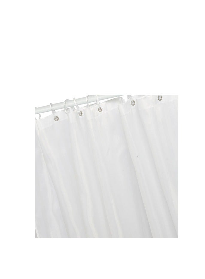 Home Pro Polyester Shower Curtain White 180x180cm - Image 2