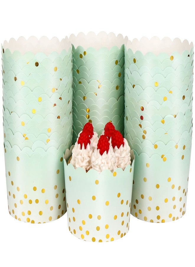Haomian 50 Pcs Colorful Greaseproof Paper Baking Cups Large 5 Oz Cupcake Paper Liners Disposable Muffin Cases Cupcake Holders Containers for Wedding Party Festival Graduation Party (D) - Image 1