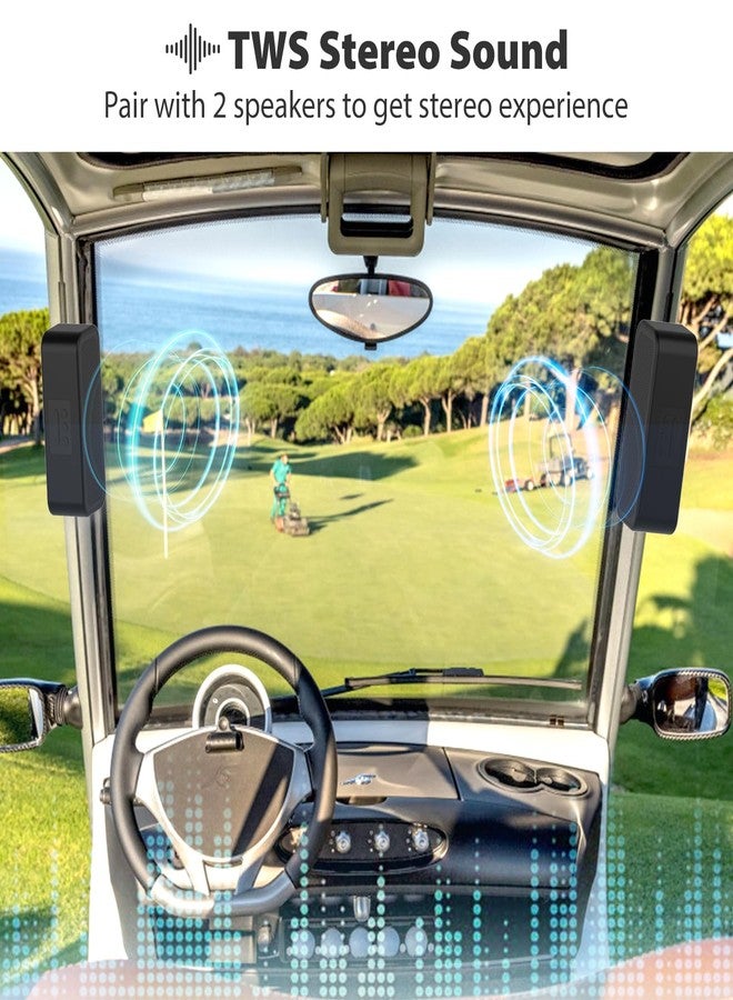 DoohowCase Golf Cart Speaker, Magnetic Golf Cart Speaker Bluetooth, Wireless Portable Speakers TWS Stereo Loud with Bass, IP67 Waterproof Dust-Proof Outdoor Speaker for Golf Cart EZGO, Club Cart & Yamaha - Image 3