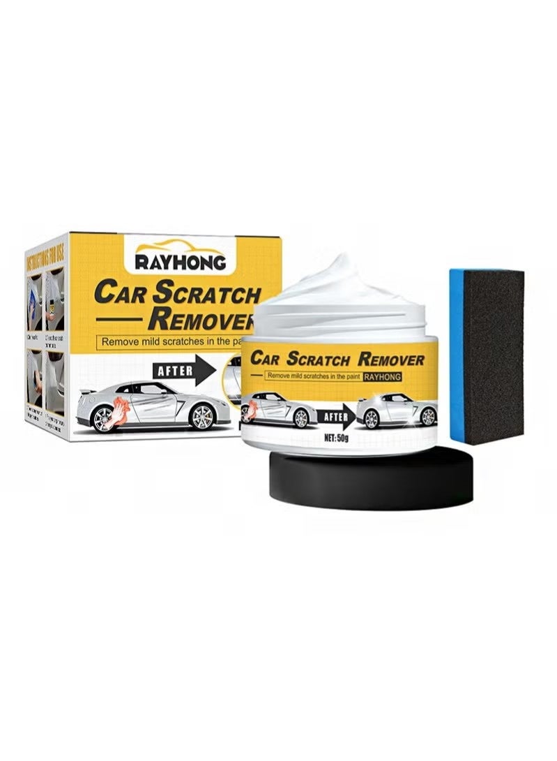 RAYHONG Car Scratch Remover Paste | Quick Fix for Light Scratches & Swirls | Scratch Hiding Agent & Paint Repair Cream - Image 1