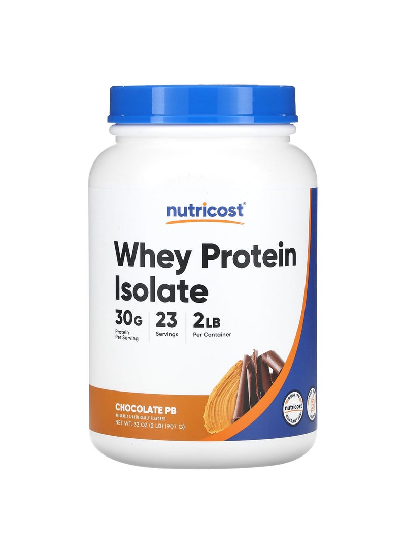 Nutricost Whey Protein Isolate, Chocolate PB, 2 lb (907 g)