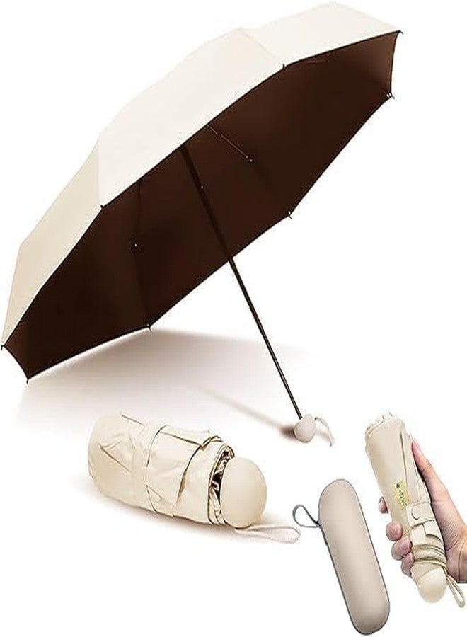 HOMENITY مظلة سفر صغيرة من هومينيتي® - قطعة واحدة مع حافظة - صغيرة الحجم وخفيفة الوزن ومقاومة للرياح - حماية من الأشعة فوق البنفسجية، مظلة قابلة للطي ومقاومة للماء للحقيبة والجيب وحقيبة اليد - مظلة محمولة للشمس والمطر للنساء والرجال - Image 4