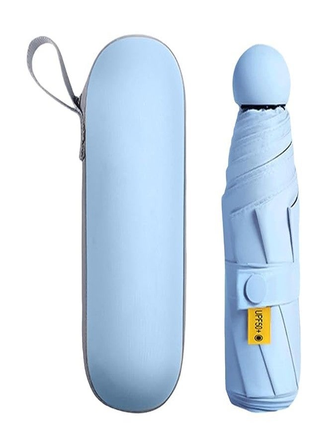 HOMENITY مظلة سفر صغيرة من هومينيتي® - قطعة واحدة مع حافظة - صغيرة الحجم وخفيفة الوزن ومقاومة للرياح - حماية من الأشعة فوق البنفسجية، مظلة قابلة للطي ومقاومة للماء للحقيبة والجيب وحقيبة اليد - مظلة محمولة للشمس والمطر للنساء والرجال - Image 1