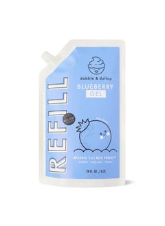 Dabble  Dollop Blueberry Body Wash Refill  All Natural Fragrances Dermatologist Tested TearFree NonIrritating Hypoallergenic pH Balanced Leaping Bunny Certified 24oz