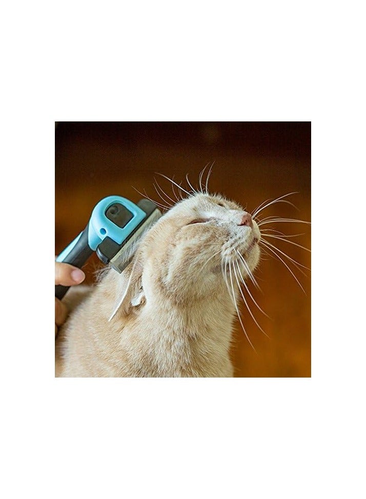 فرشاة تصفيف شعر الحيوانات الاليفة للشعر الطويل والقصير تقلل من تساقط الشعر بنسبة تزيد عن 95%، اداة احترافية لازالة تساقط الشعر للكلاب والقطط - Image 2