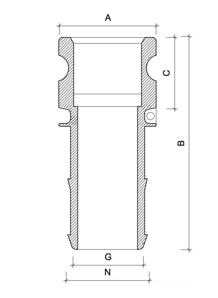 Alumnium Camlock Coupling Part E (1-1/4'') - Image 2