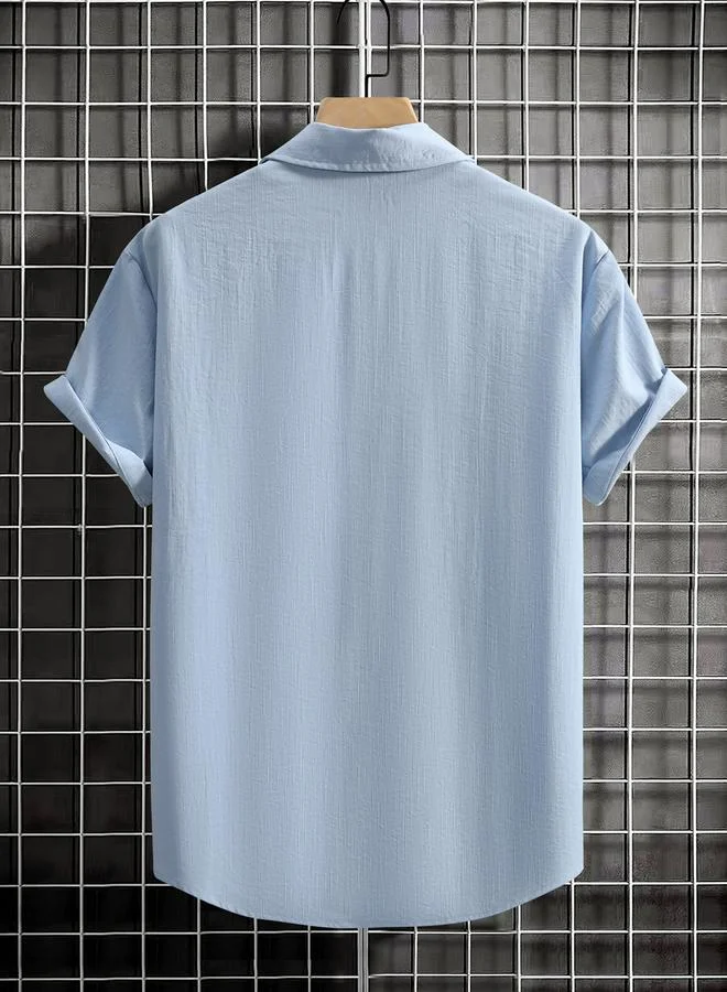 Take Two Take Two Men Solid Pocket Detail Button Up Shirt