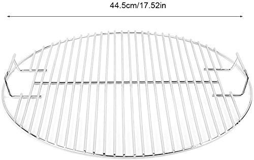 INDIAN DECOR. 313399 Round Cooking Rack for BBQ, Nonstick Stainless Steel Grilling BBQ Mesh Round Cook Grill Grid Grate for Home Outdoors Picnic - Chrome - Image 5