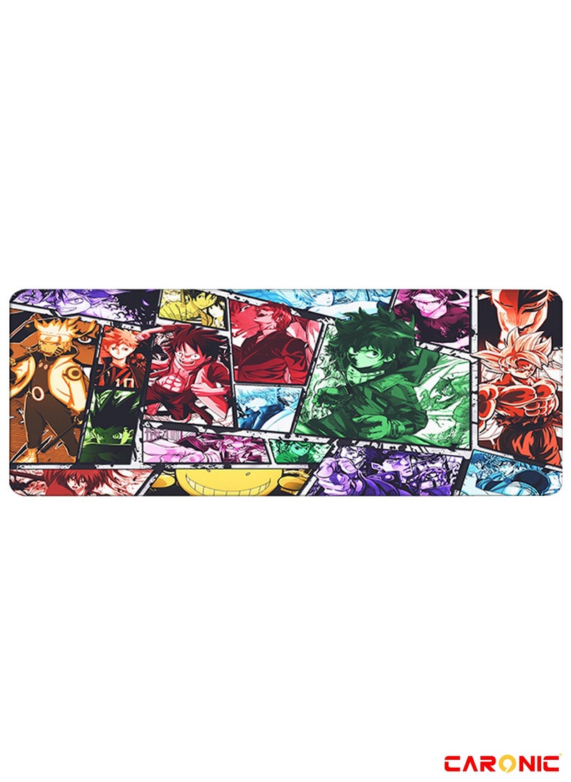 CARONIC - Large Gaming Mouse Pad with Superior Micro Weave Cloth Extended Desk Mousepad with Stitched Edges Non-Slip Base Water Resist Keyboard Pad For Gamer And Office Home YGO 114 - Image 1