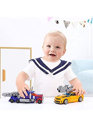 Premium Alloy Deformation Car Robot Action Figure- 7-Inch Diecast Action Figure with Metal Skeleton, 30+ Articulation Points - Transforms from Race Car to Robot for Collectors - view 5