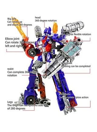 Premium Alloy Deformation Car Robot Action Figure- 7-Inch Diecast Action Figure with Metal Skeleton, 30+ Articulation Points - Transforms from Race Car to Robot for Collectors - view 4