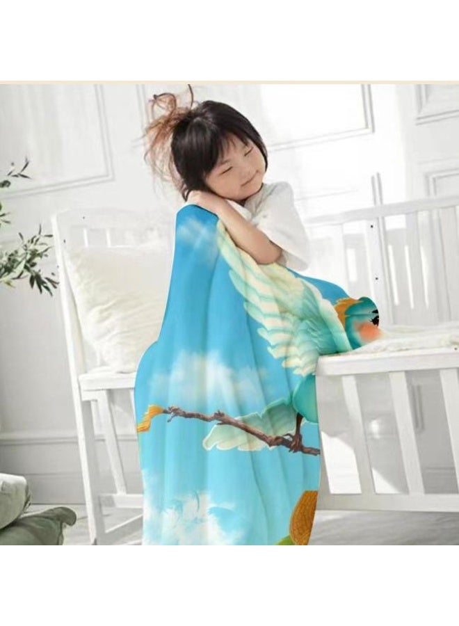 عام بطانية رقيقة من الفانيلا الكرتونية للأطفال أو الطلاب (دافئة ومريحة ومناسبة للنوم والألعاب) 100 سم * 150 سم - 632 - Image 3