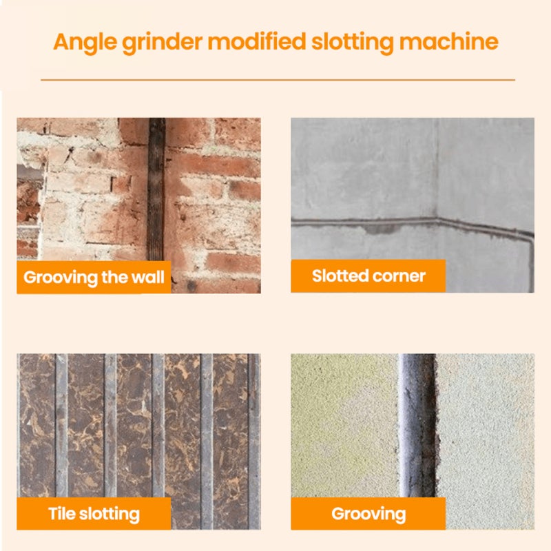 Angle Grinder Modified Slotting Machine - Lightweight Aluminum Washers, 2~5 Cutting Disc Capacity, Easy Modification Kit for Wall Tile Slotting - Image 3
