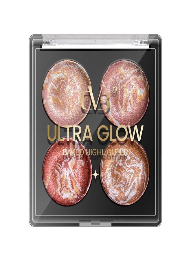CVB C109 Ultra Glow Baked Highlighter | Radiant Shimmer Finish for Face & Body | Long-Lasting Luminous Glow - Image 1