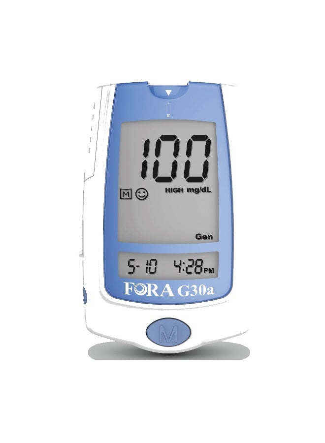 Fora Comfort Plus G30a Blood Glucose Monitoring System with 10 Test Strips & 10 Lancet - Image 2