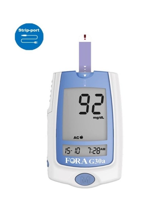 Fora Comfort Plus G30a Blood Glucose Monitoring System with 10 Test Strips & 10 Lancet - Image 3