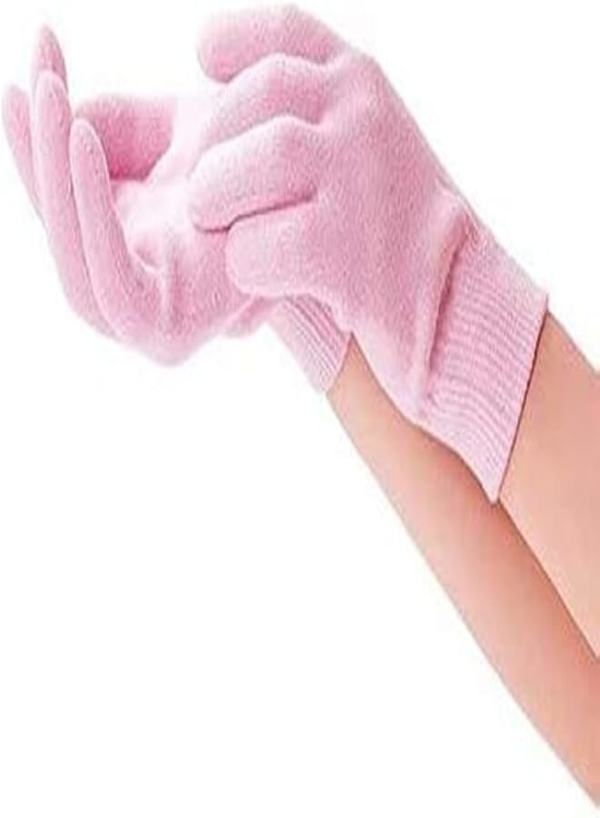 Soft Moisturizing Winter Care Gel Spa Gloves For Repairing and Softening Dry Cracked Hand Skins, Gel Lining Infused with Essential Oils and Vitamin