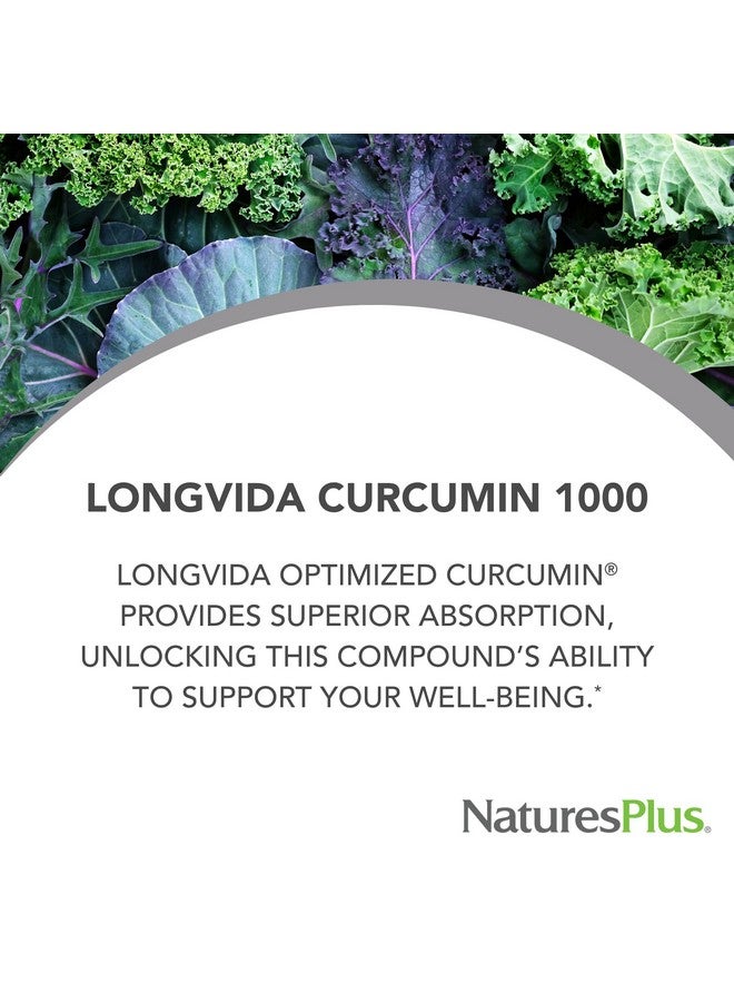 Natures Plus PRO Longvida Curcumin 1000 mg - 60 Mini-Tabs - Promotes Healthy Free Radical Protection - Non-GMO, Vegan, Gluten Free, Soy Free - 30 Servings - Image 2
