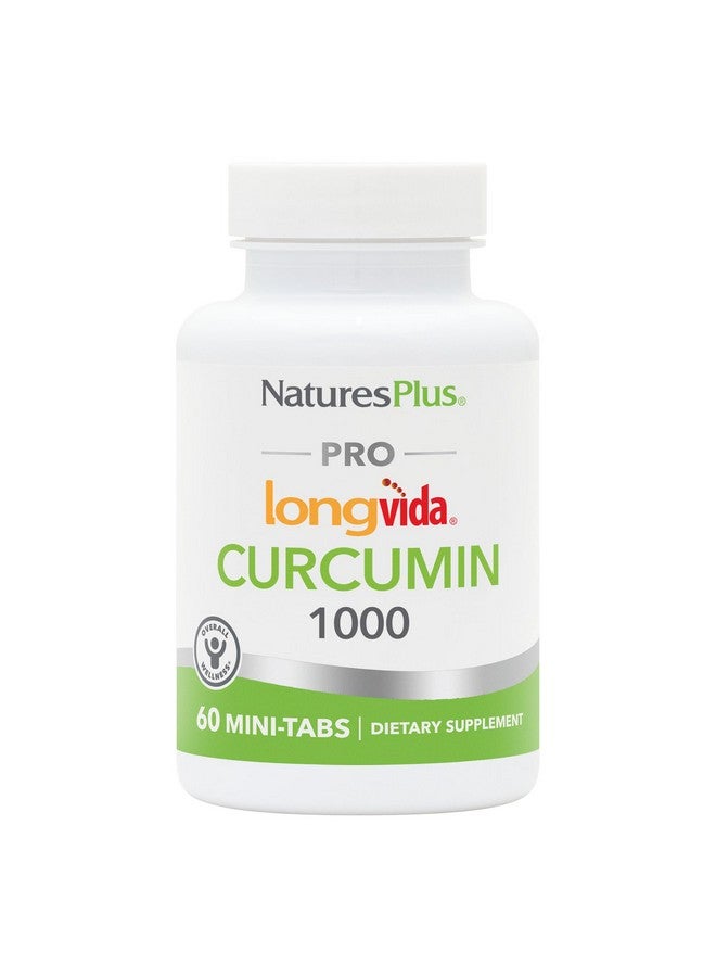 Natures Plus PRO Longvida Curcumin 1000 mg - 60 Mini-Tabs - Promotes Healthy Free Radical Protection - Non-GMO, Vegan, Gluten Free, Soy Free - 30 Servings - Image 1