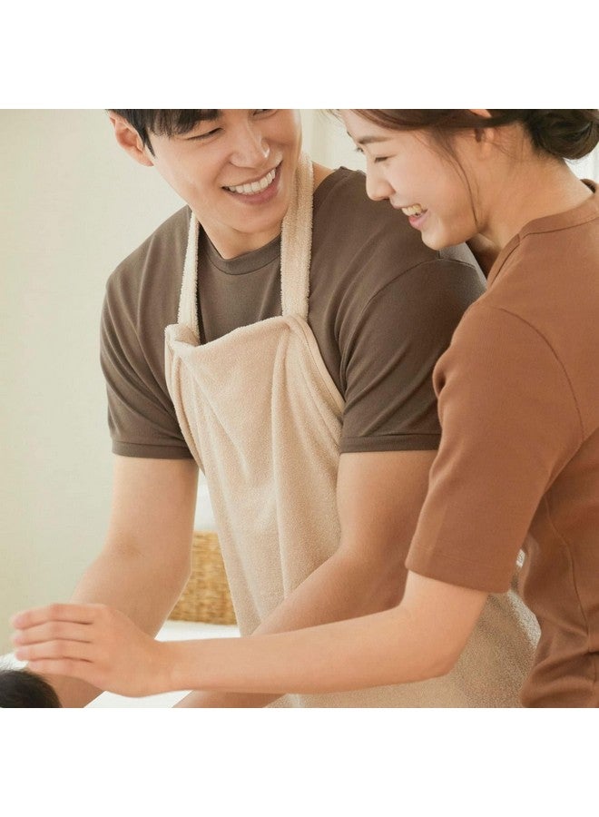 Konny Baby Apron Bath Towel Newborn Essentials Cloths - New Beige (0M - 3Y)… - Image 3